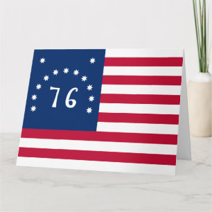 Benningtons banderoll: Den 76 amerikanska Flagga B Kort
