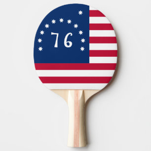 Benningtons banderoll: Den 76 amerikanska Flagga B Pingisracket