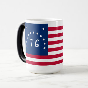 Benningtons Banner: Den 76 amerikanska stridsflagg Magisk Mugg