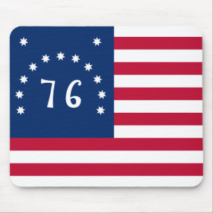 Benningtons Banner: Den 76 amerikanska stridsflagg Musmatta