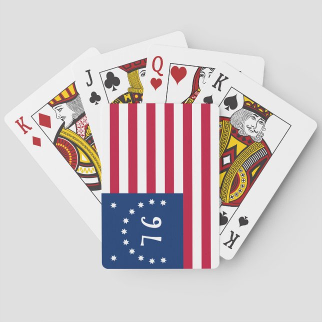Bennington's Banner: Den 76:e amerikanska stridsfl Casinokort (Baksidan)
