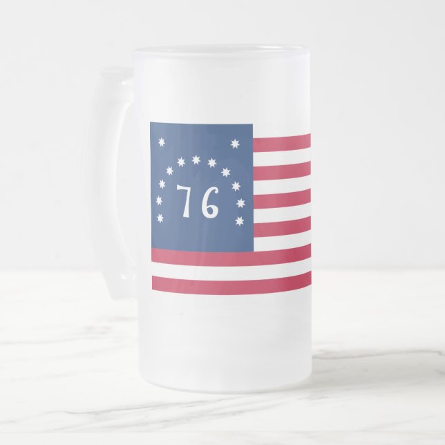 Bennington's Banner: Den 76:e amerikanska stridsfl Frostat Ölglas (Framsida vänster)