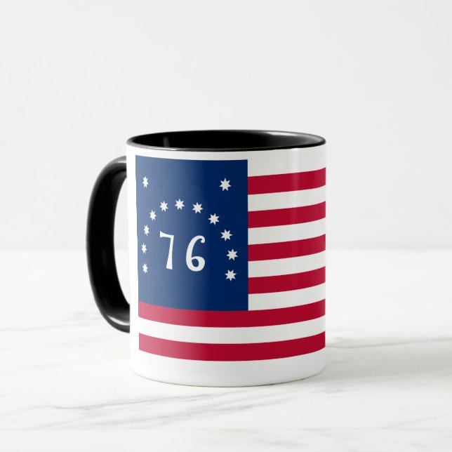 Bennington's Banner: Den 76:e amerikanska stridsfl Mugg (Framsida vänster)