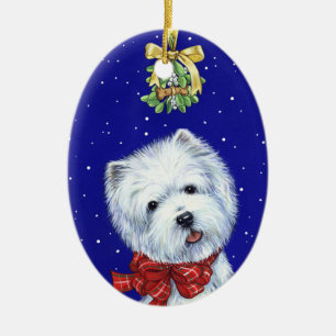 BenNoel Westie prydnad vid Borgo Julgransprydnad Keramik