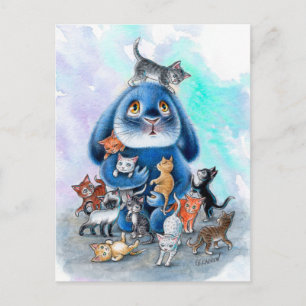 Benny Blue - Catsit Postcard Vykort