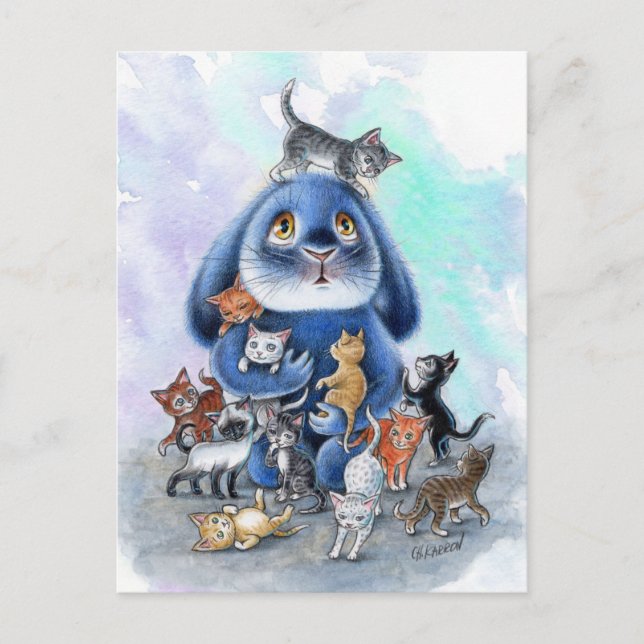 Benny Blue - Catsit Postcard Vykort (Framsida)