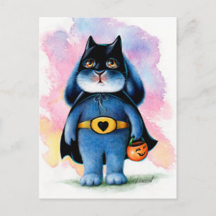 Benny Blue - Fladdermuskanin Halloween vykort