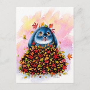 Benny Blue - Löv Fall Postcard Vykort