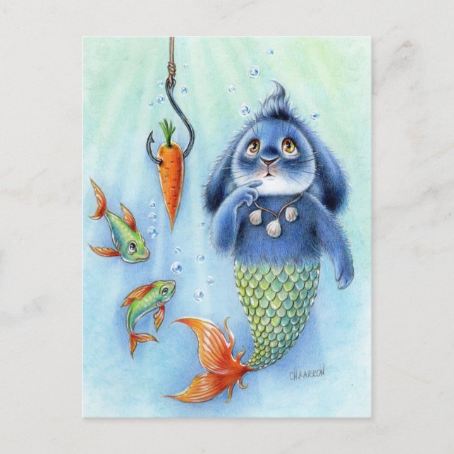 Benny Blue - Merbunny Vykort (Framsida)