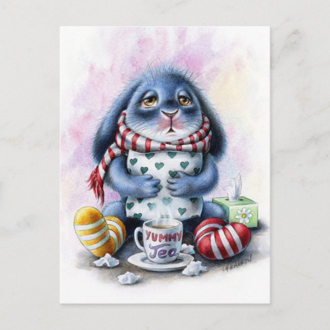 Benny Blue - Snart frisk igen postkort Vykort (Framsida)