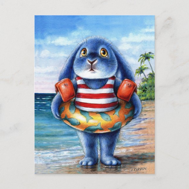 Benny Blue - Strand vykort (Framsida)