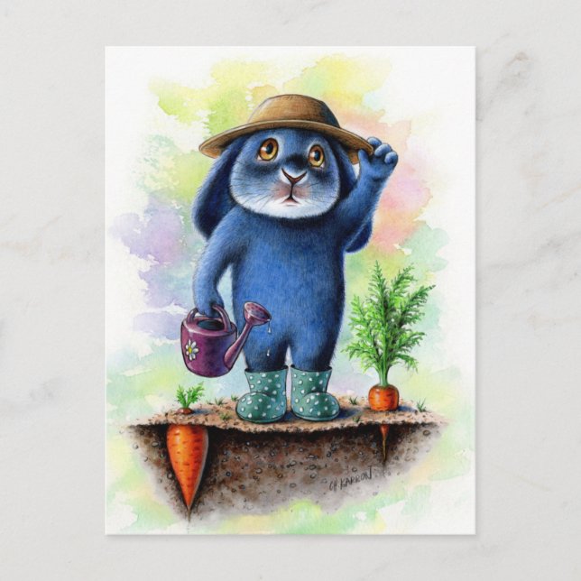 Benny Blue - Trädgårdspostkort Vykort (Framsida)