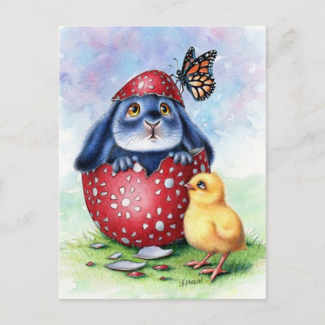 Benny Blue - vykort för Påskägg (Framsida)