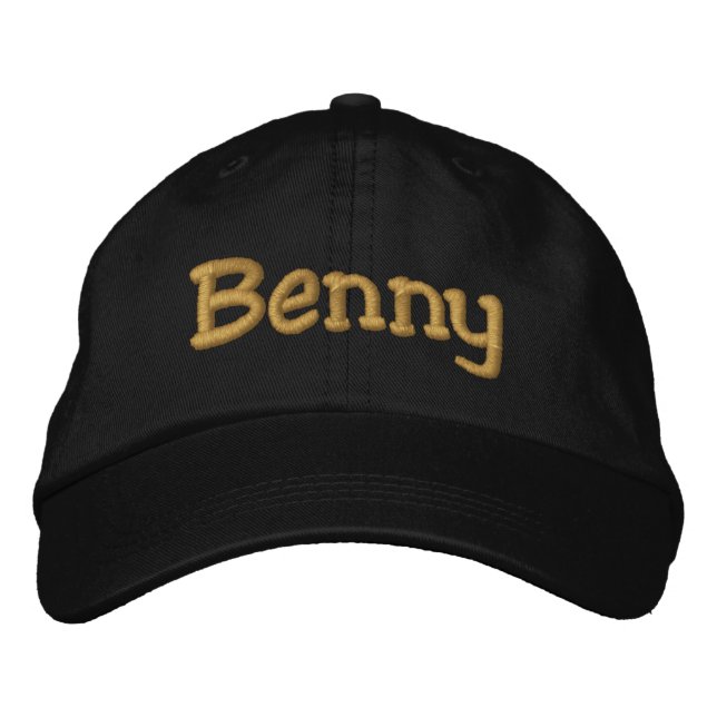 Benny Personlig broderade baskåpa/hatt Broderad Keps (Framsida)