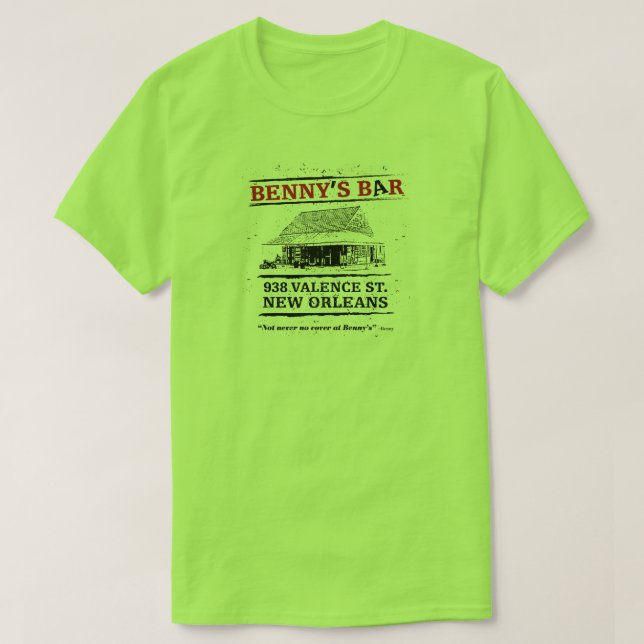 Bennys pub New Orleans T-shirt (Design framsida)