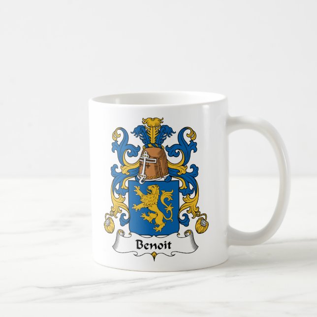 Benoit familjvapensköld kaffemugg (Höger)