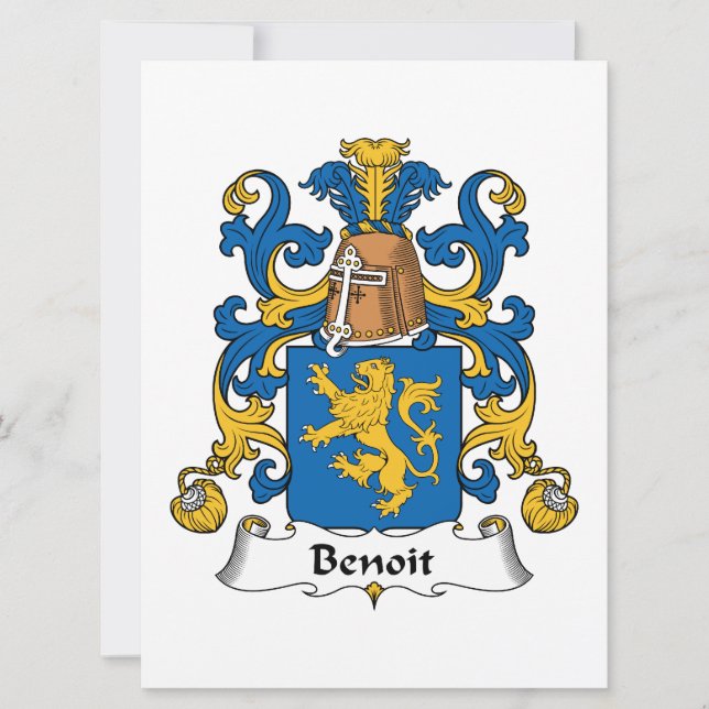 Benoit Family Crest (Framsida)