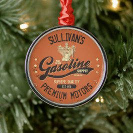 Benolinmotorer Retro Mechanic Garage Julgransprydnad Metall