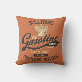 Benolinmotorer Retro Mechanic Garage Kudde