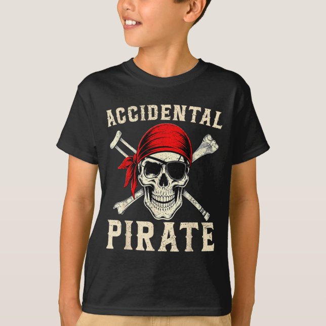 Benproteserad funktionshindrad amputation rolig ol t shirt (Framsida)