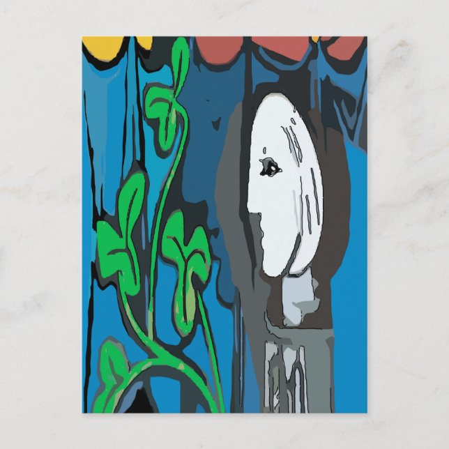 Bens byst, redigera text vykort (Framsida)