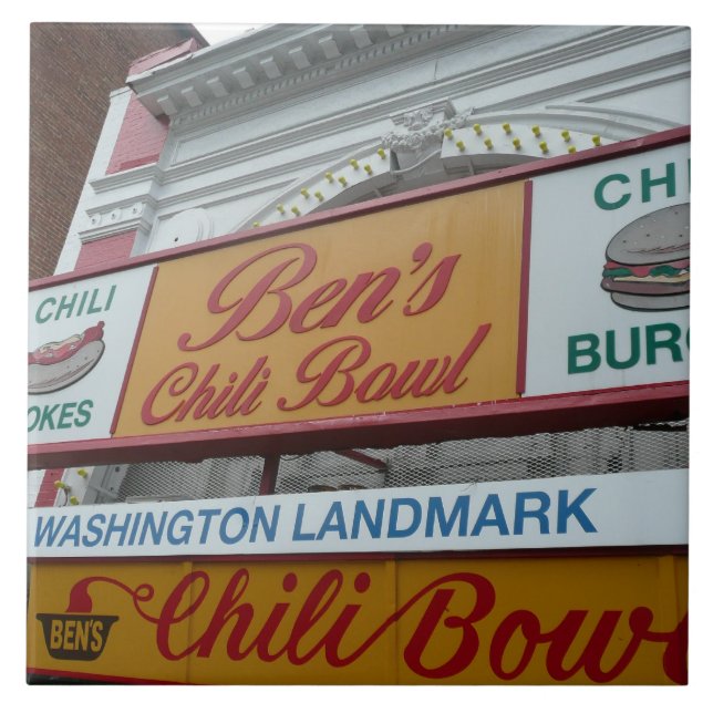 Bens Chili kopp: Iconic DC-landmark Kakelplatta (Framsidan)