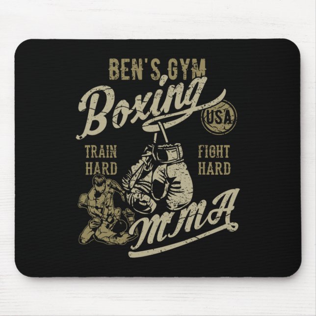 Bens gymboxning Mma Retrodesign för namnet Ben Musmatta (Framsidan)