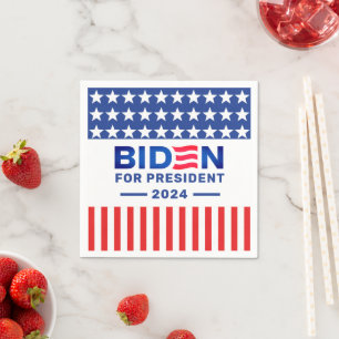 Bens president 2024: Röda och blå val Pappersservett