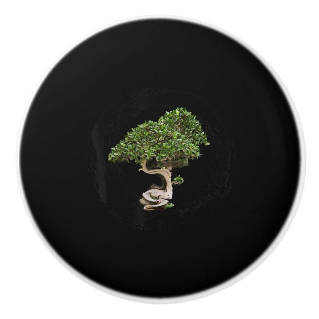 bensai träd enso-cirkelkalligrafi, fryst knopp (Framsidan)