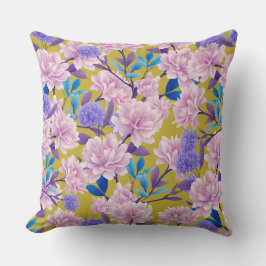 Bensar Pastel Blommigt Design Dekorativ kudde