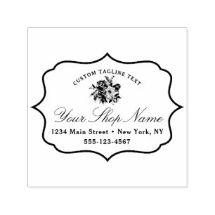 Bensar skript för Chic inom hakparentes Ram och El Självfärgande Stämpel