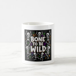 Bensin att vara Vild som dansar Skeletons kaffe Mu Kaffemugg