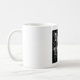 Bensin att vara Vild som dansar Skeletons kaffe Mu Kaffemugg