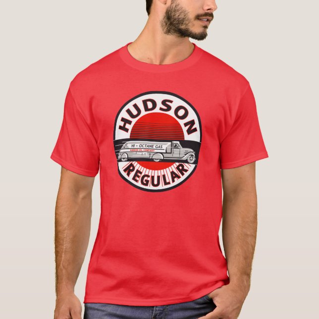Bensin för den vintageHudson stamgästen Tee Shirt (Framsida)