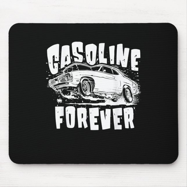 Bensin för Lung gas Cars Tees Musmatta (Framsidan)