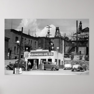 Bensinstation 1939 poster