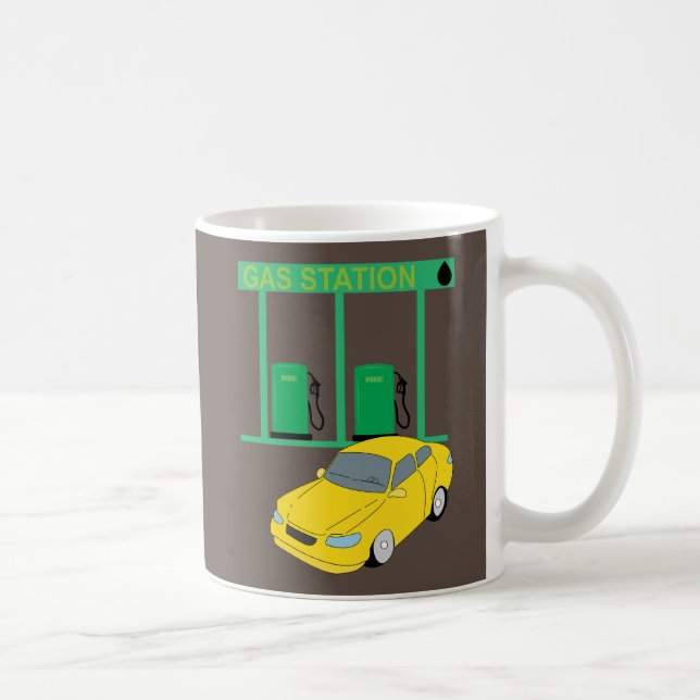 Bensinstation Kaffemugg (Höger)