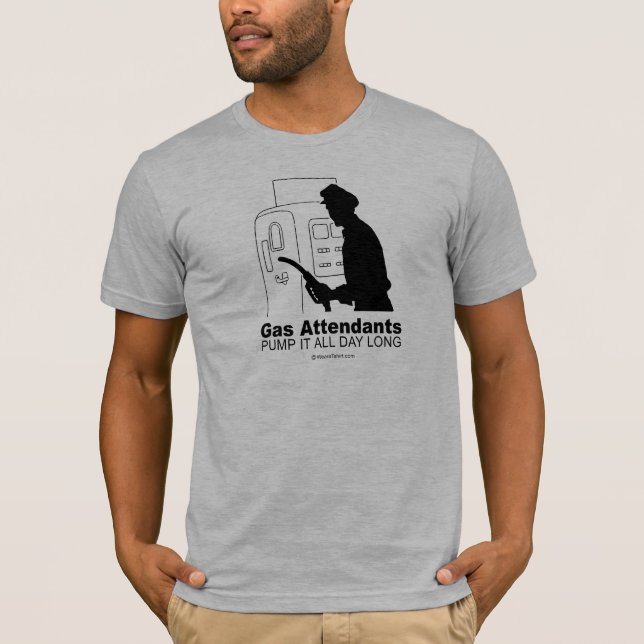 Bensinstationspersonal T-shirt (Framsida)