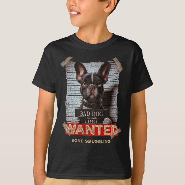 Bensmugglingsly Hund: Boston Terrier's Mugsh T Shirt (Framsida)