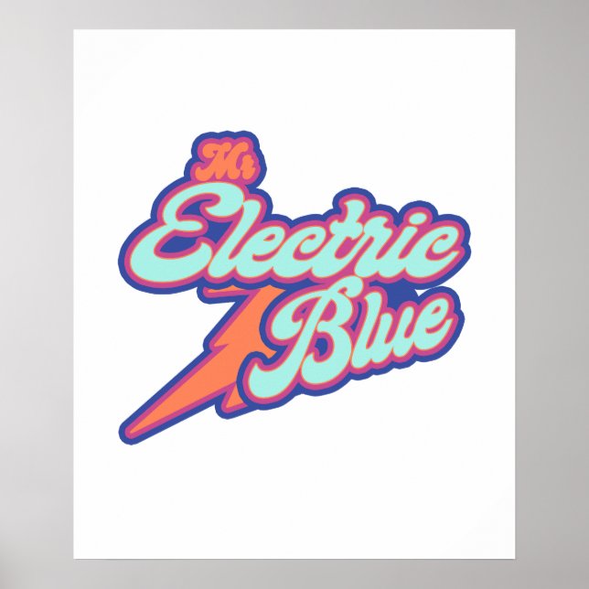 Benson Boone Mr. Electric Blu Poster (Framsidan)