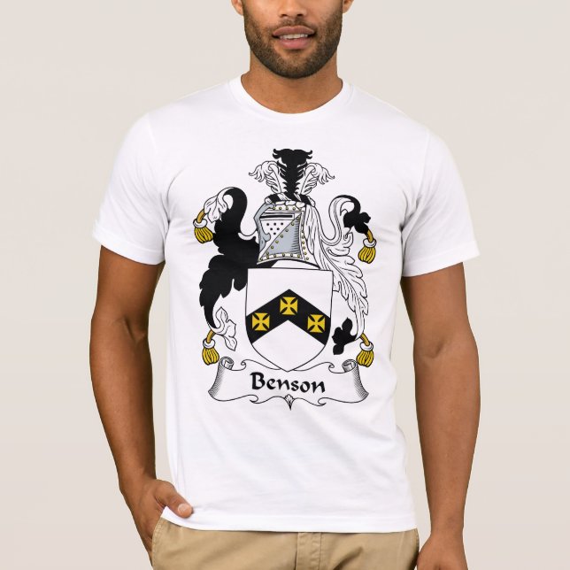 Benson familjvapensköld t shirt (Framsida)