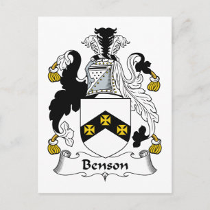 Benson Family Crest Vykort