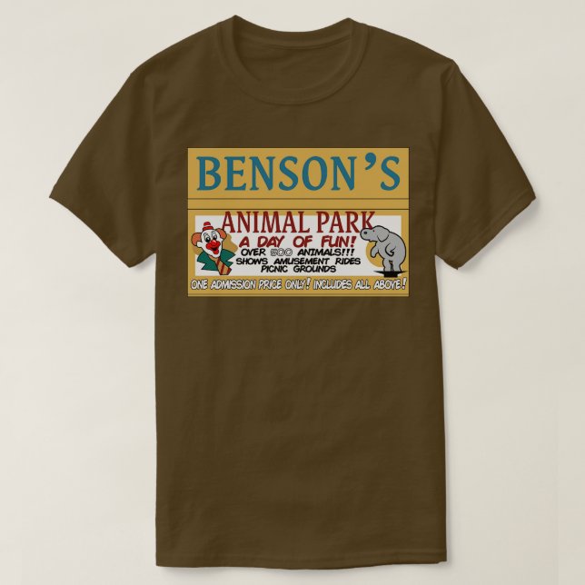 Bensons Animal Park T Shirt (Design framsida)