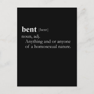 BENT (definition) Vykort