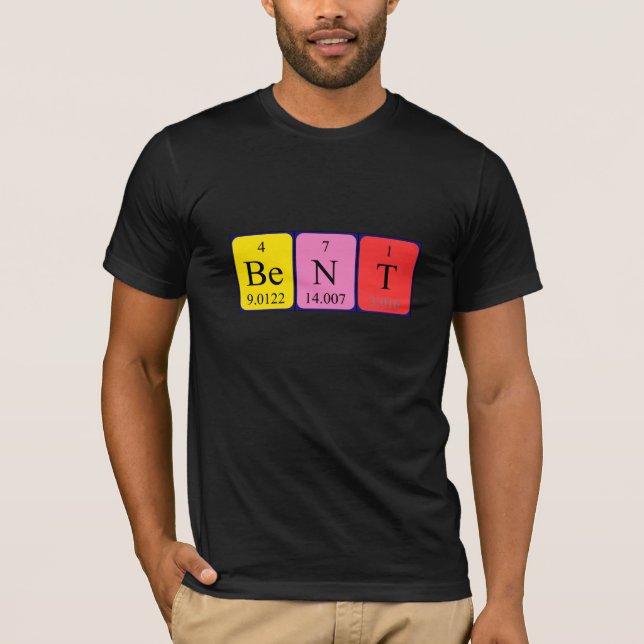 Bent periodisk skjorta bord namn t-shirt (Framsida)