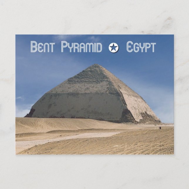 Bent Pyramid i Dahshur, Egypten Vykort (Framsida)