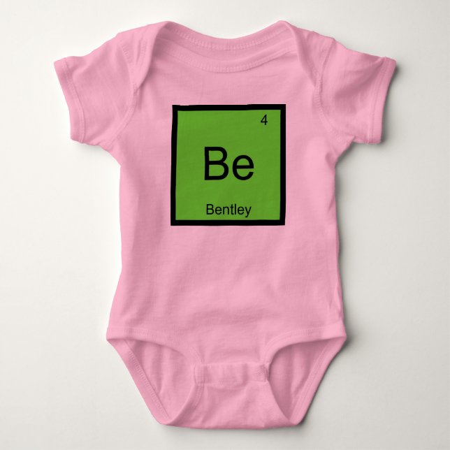 Bentley Namn Kemiskt Element Periodiska Systemet Tröja (Framsida)