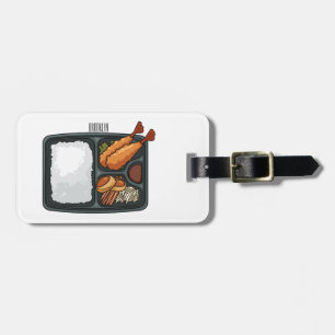 Bento-tecknad illustration bagagebricka