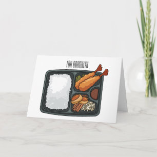 Bento-tecknad illustration kort