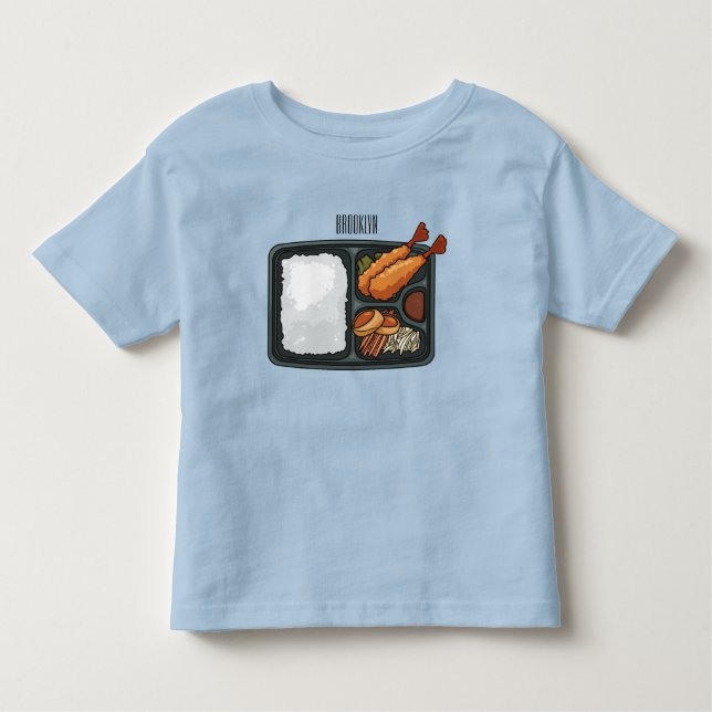 Bento-tecknad illustration t shirt (Framsida)